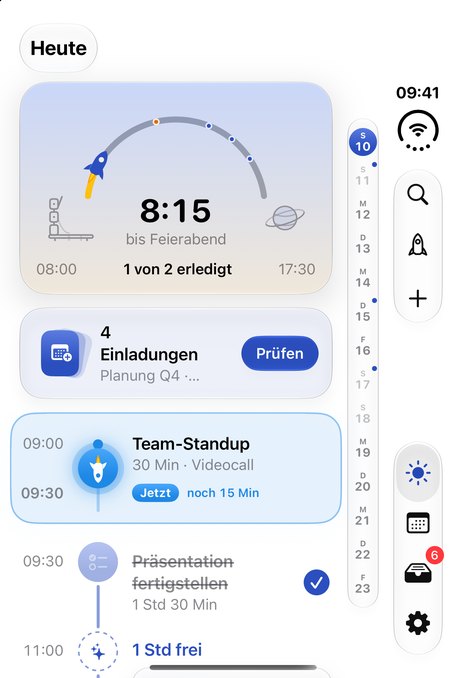 Missn auf dem zugeklappten iPhone Duo: die Zeitachse
